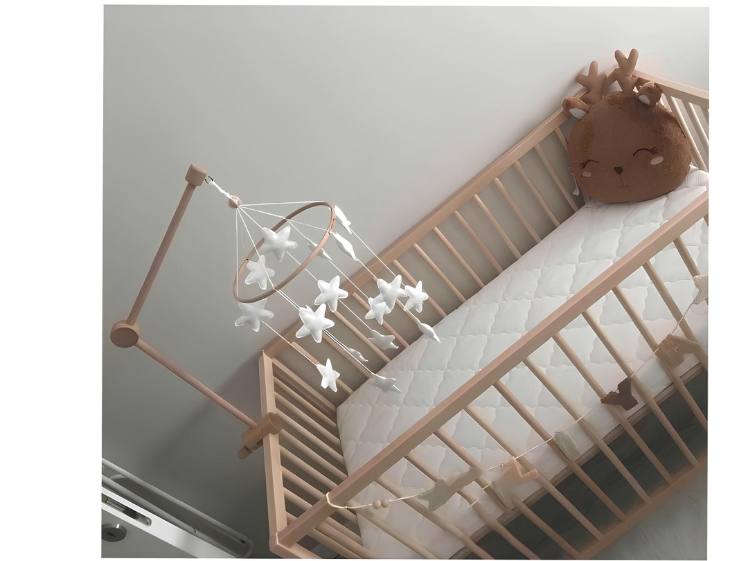 Bras Mobile, Support Mobile Stable et Portable Imitation Grain de Bois pour Accessoires de Jouets