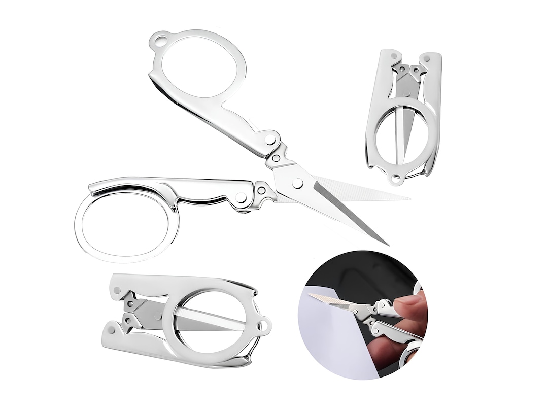 Portable Travel Folding Scissors Compact Folding Scissors for Travel ...