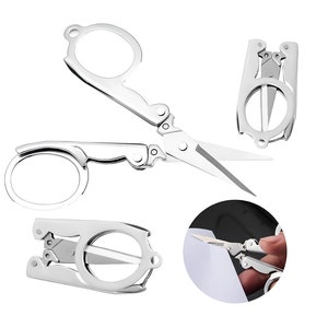 Portable Travel Folding Scissors Compact Folding Scissors for Travel ...