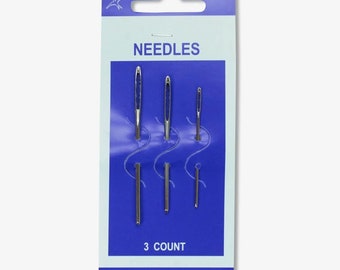 3 PCS Stainless Steel Wool Yarn Needle for Knitting Hand Sewing Needles for Kids Crafts And to Weave in Ends Easily Darning Needles 3 Size