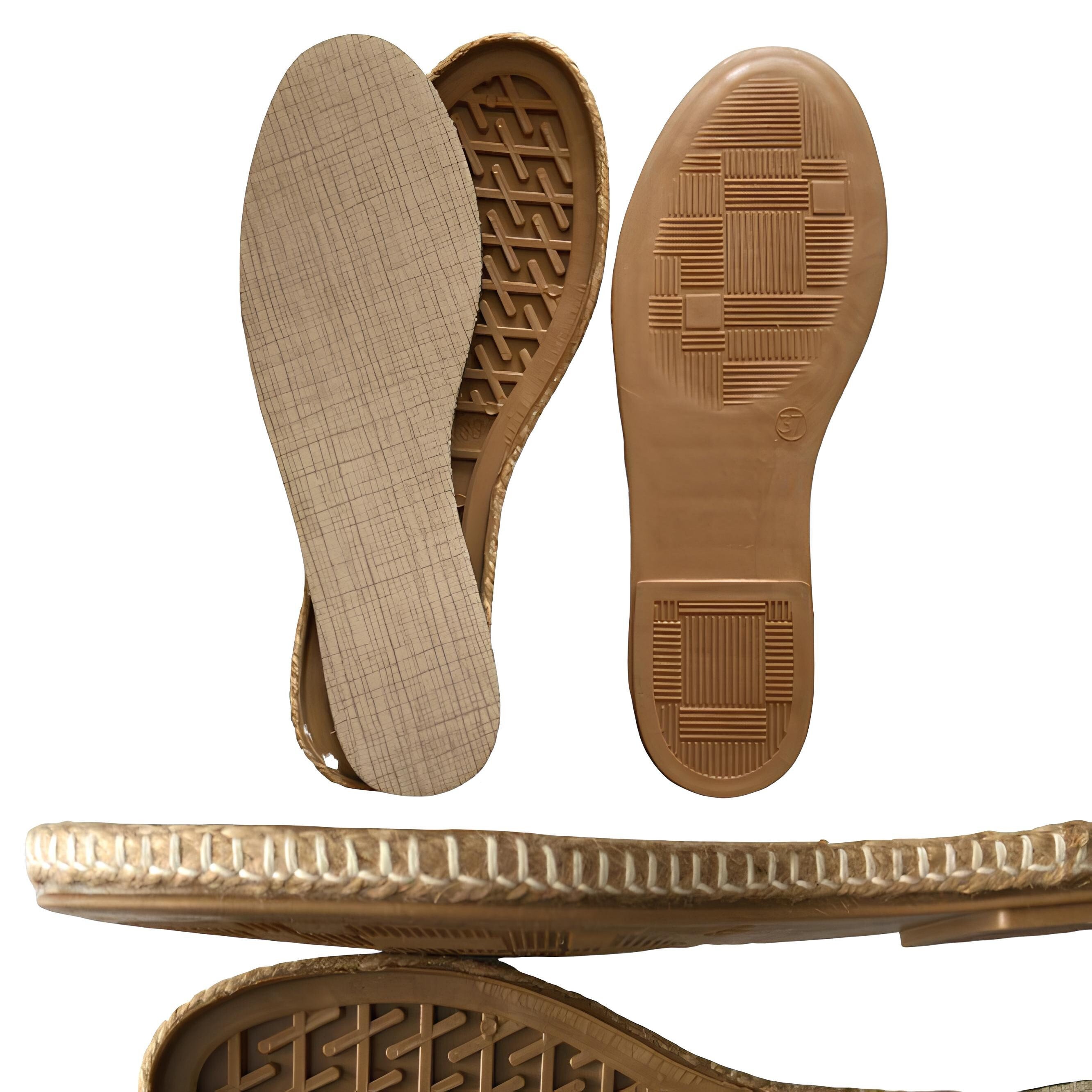 5 PCS Soles With Holes for DIY Shoes Soles for Outdoor Crochet Shoes Soles for Diy Slippers Hard