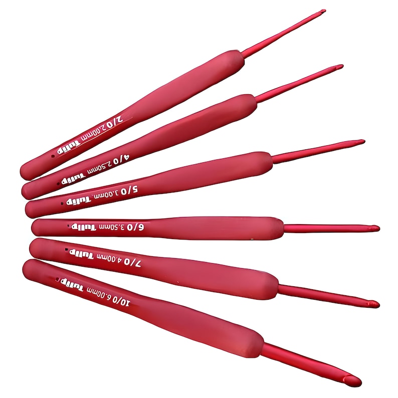 Crochet Hook Set for Amigurumi Hooks Tulip Etimo Red Hook for Crochet