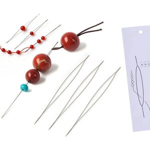 Stainless Steel Big Eye Beading Needle For Bead Weaving tools Bead Embroidery Tools Opening for Jewelry Beading Beadsmith Beading Needle