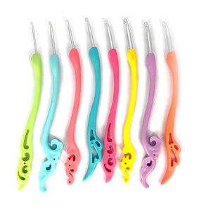 Crochet hook set of 8 for amigurumi hooks Sultan hook for crochet hook for beginners ergonomic crochet hook size g hook