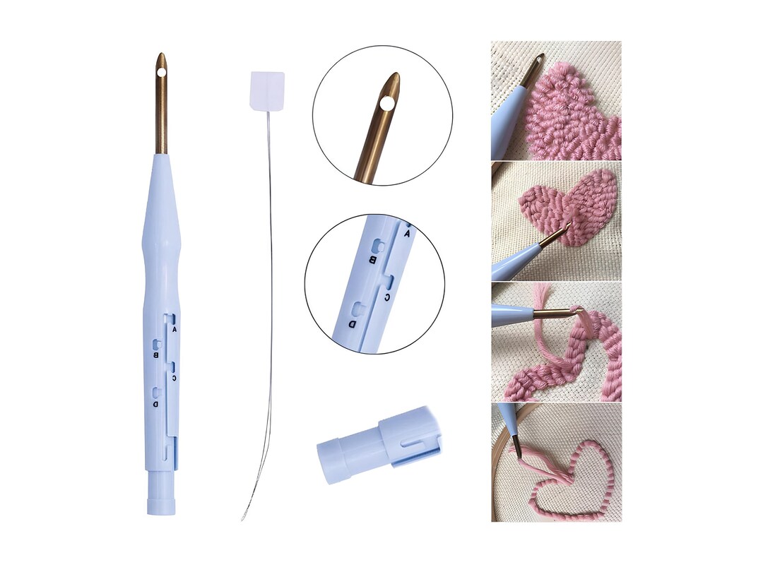 SKC Adjustable Punch Needle Beginner Punch Knitting Needle Tool