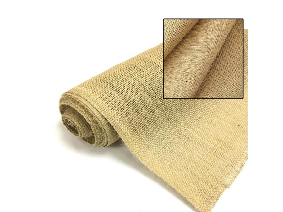 Naturfaser Jute Sackleinen Stoffrolle Breitmaschig Gewebe für