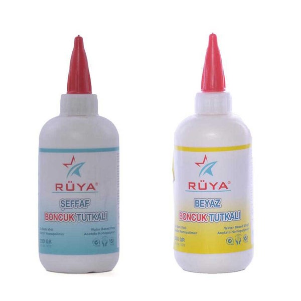 1 Pcs Punch Glue Tacky Glue for T-shirt Embellishing DIY Felt Glue for Flexible Stretchable Fabric Glue Embroidery Backing Bead Glue 250 Gr