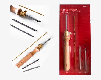 Nurge Punch Needle Set 3 Size Beginner Punch Knitting Needle Tool For Adult Punch Needle Embroidery Kit Punch Adjustable Needle Pen 240-12