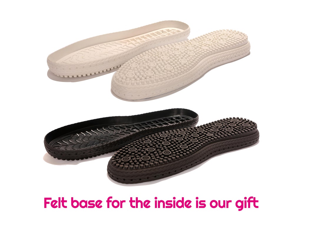 Rubber Soles With Holes for DIY Shoes Soles for Outdoor Crochet Shoes