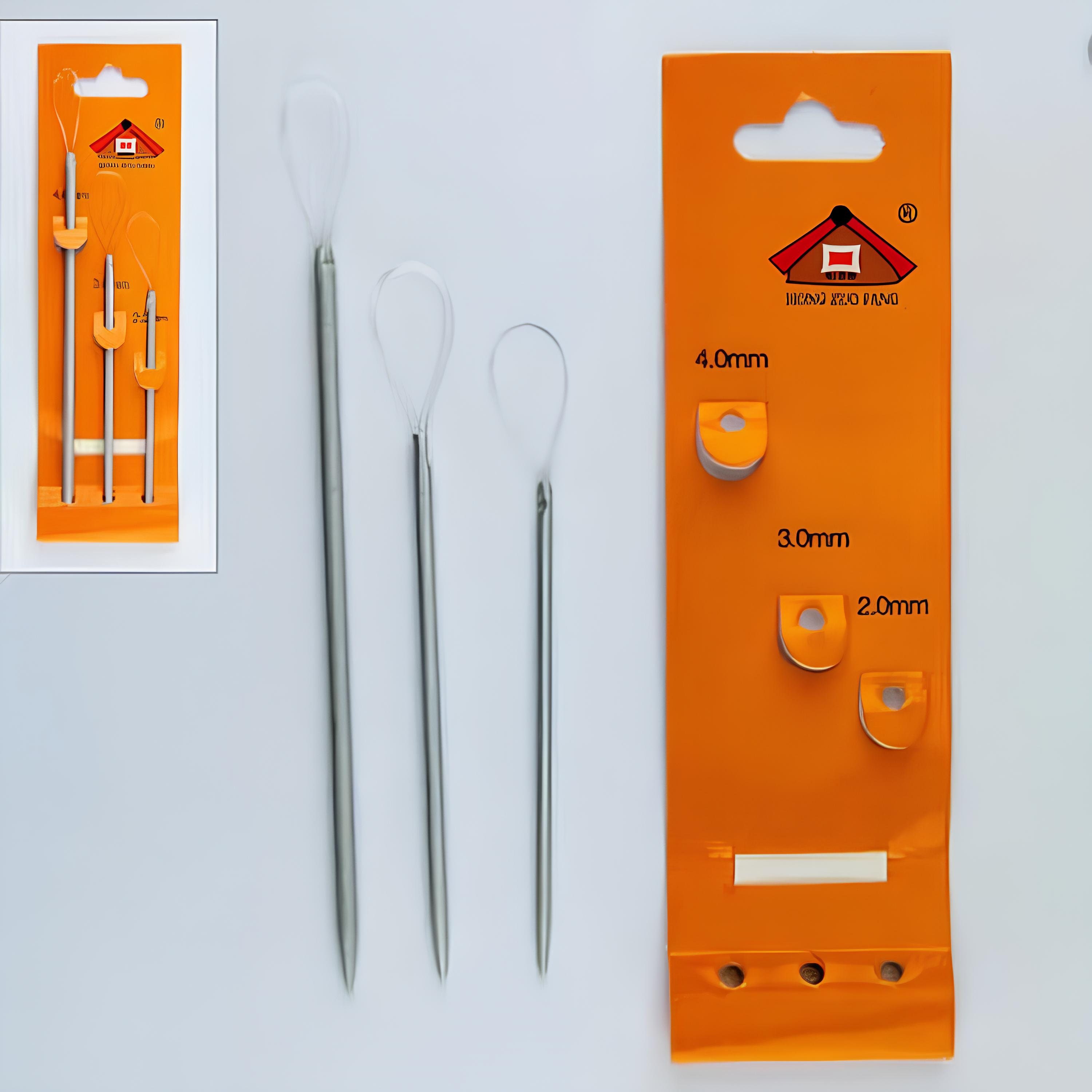 20 Stück Wollnadeln Mit Großer Öse - Edelstahl Sticknadeln Für Strickgarn & Häkeln