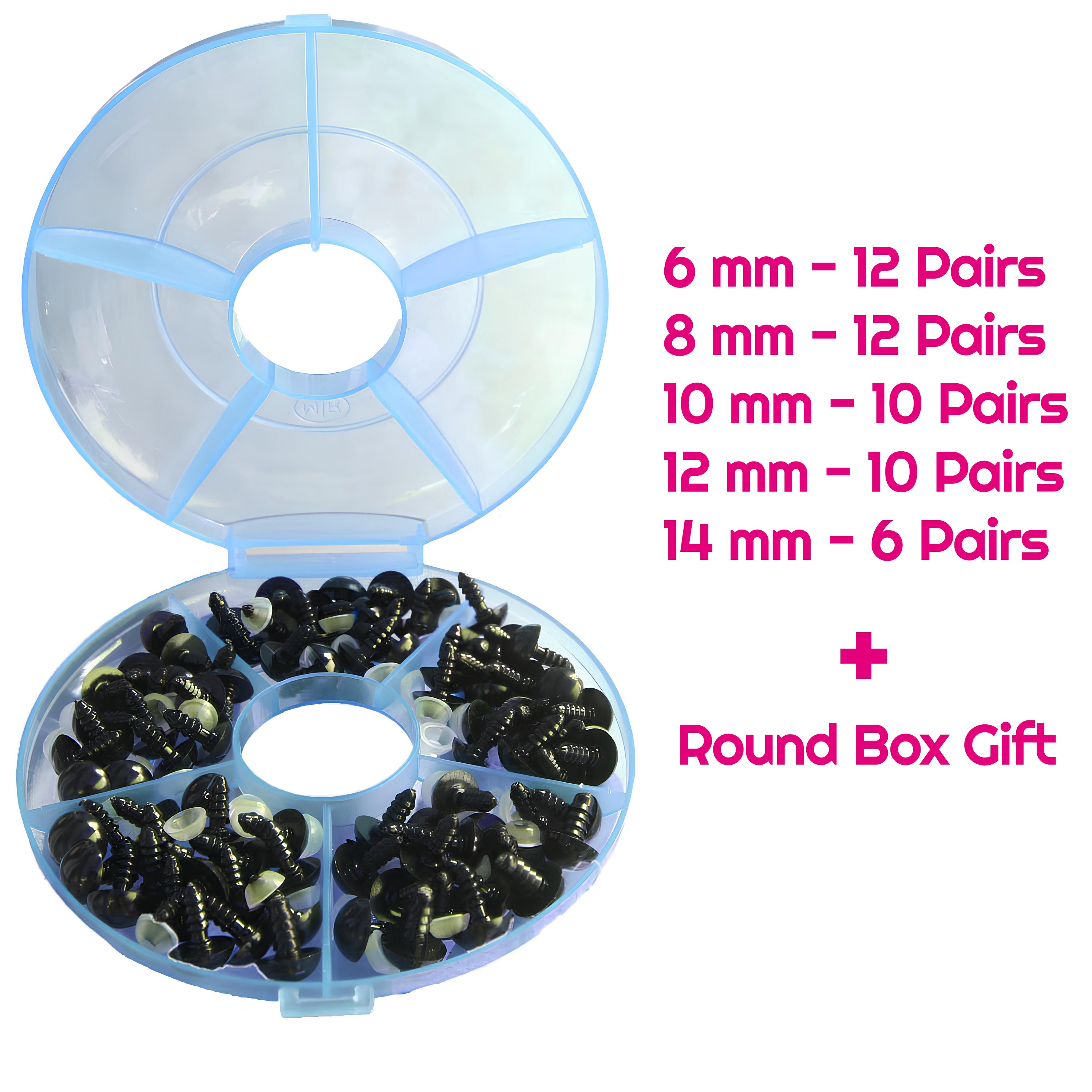 Yeux De Sécurité Pour Amigurumi Et Loisirs Créatifs - Yeux Colorés Avec Joints - Yeux