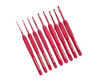 Crochet Hook Set For Amigurumi Hooks Shuma Red Hook For Crochet Hook For Beginners Ergonomic Crochet Hook Size g Hook Crochet