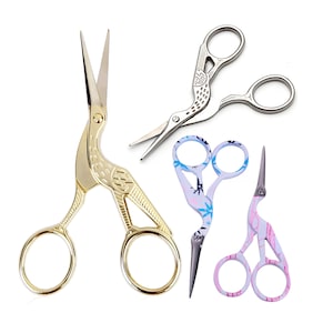 Stork Scissors for fabric and DIY Cutting Crane Scissors Embroidery Sewing Cutter Scissors for Sewing kit Thread Cutting Trimming 5 color
