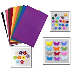 5 PCS A4 Thick Felt Fabric Sheets For Arts And Crafts Wool Felt Sheets For Punch Soft Felt Fabric Felt Mixed Color For DIY Projects