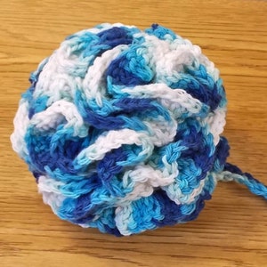 Luxurious Handcrafted Cotton Bath Pouf - Soft & Sustainable Spa Essential for Shower - Bath Routine