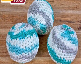 Efficient Eco-Friendly Cotton Dryer Balls - Set of 3 | Reduce Drying Time by 30% | Hand-Crocheted in Quiet Sea