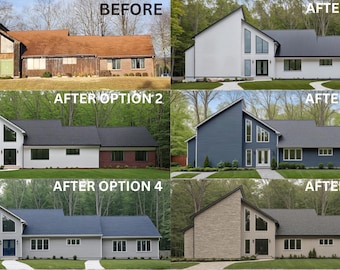 Exterior Home Remodel Renderings: Digital Visualization, Curb Appeal Design