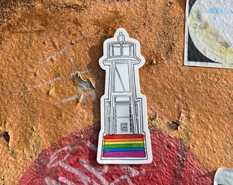 Chicago Hollywood Beach Rainbow Beacon Sticker