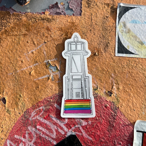 Chicago Hollywood Beach Rainbow Beacon Sticker