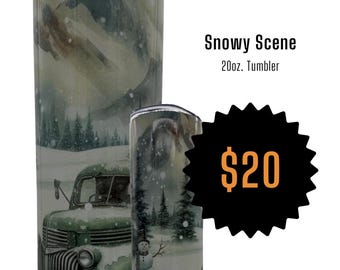 Snowy Scene 20oz Tumbler