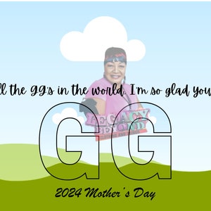 Modello di cornice per foto GG Mothers Day/Modificabile/Solo Canva