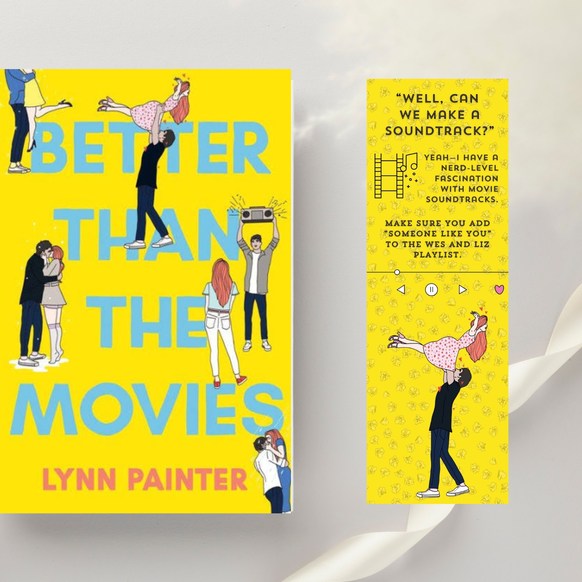 Better Than the Movies Bookmarks Lynn Painter Paper Bookmark Romance Bookmark Bookish Bookmarks