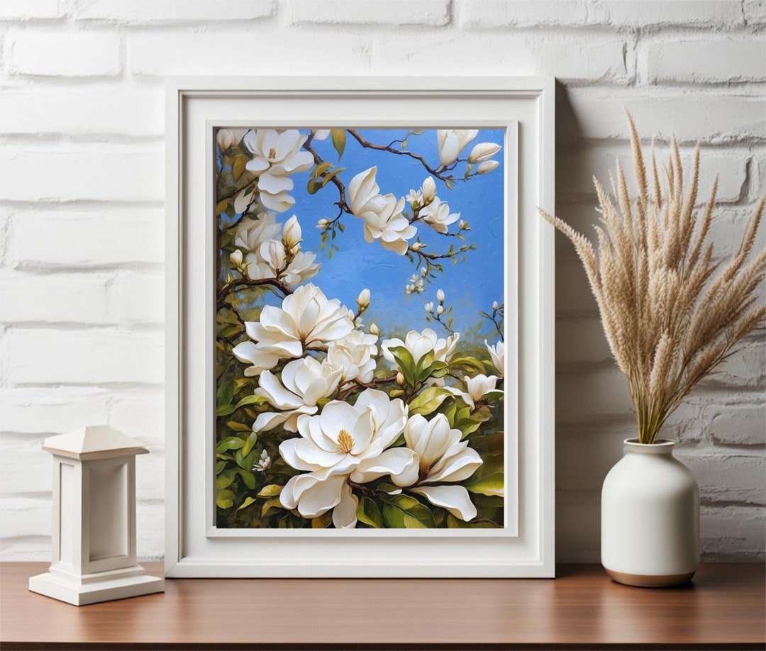 Perfect Original Photos about  Framed Magnolia Wall Art  as Your HD Pictures