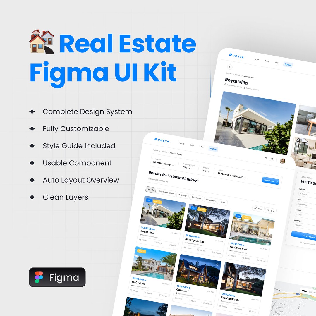 Figma UI Kit Design Website Design Mobile Graphics Screen - Etsy