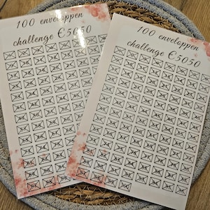 A5 100 enveloppen challenge, nederlands, spaaruitdaging, saving challenges, A5 budget binder, cash stuffing