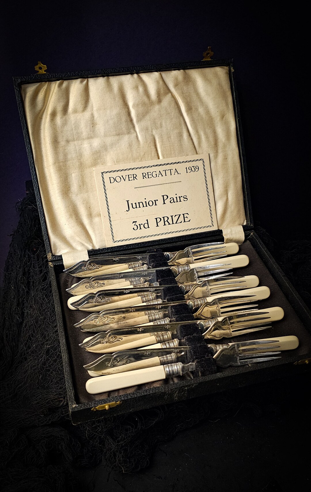 Vintage Silver Plate Junior Cutlery Set Etsy