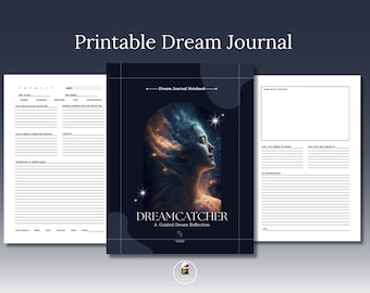 Printable Dream Journal, Dreamcatcher, A Notebook for Dream Reflection