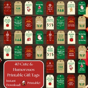 Cute and Funny Christmas Gift Tags