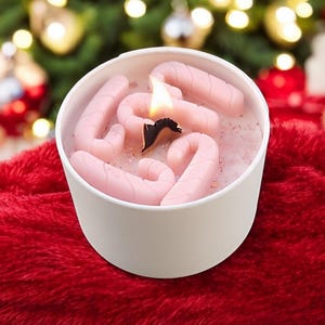 vela de bastón de caramelo