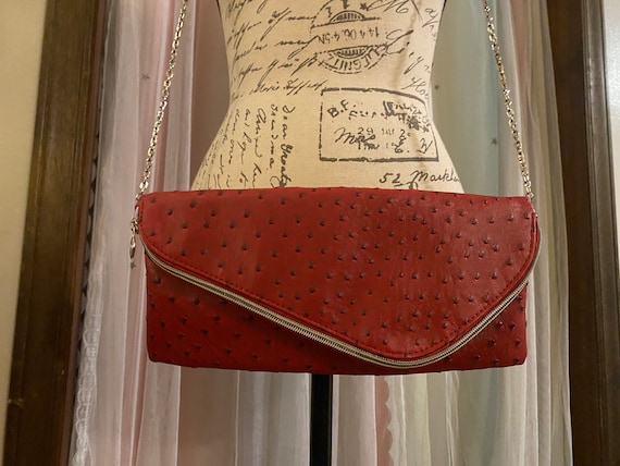 Vintage Ostrich Handbag - image 1