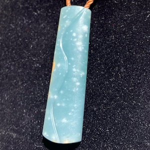 Blue Guatemalan Jadeite Carving
