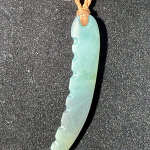 Blue Guatemalan Jadeite Carving