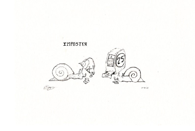 Imposter ⸺ Postcard Art Print - Etsy