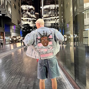 Hip hop jeans jacket top