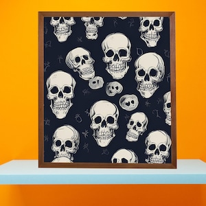 Halloween Wall Art Print: Spooky Home Decor (Digital Download, PDF File Link on Canva)
