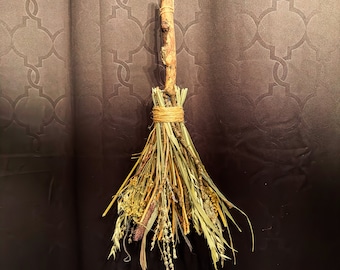 Large Handmade Witches Besom | Broom | Witches Broom | Besom | Altar | Protection | Witchcraft | Custom | Hand Crafted