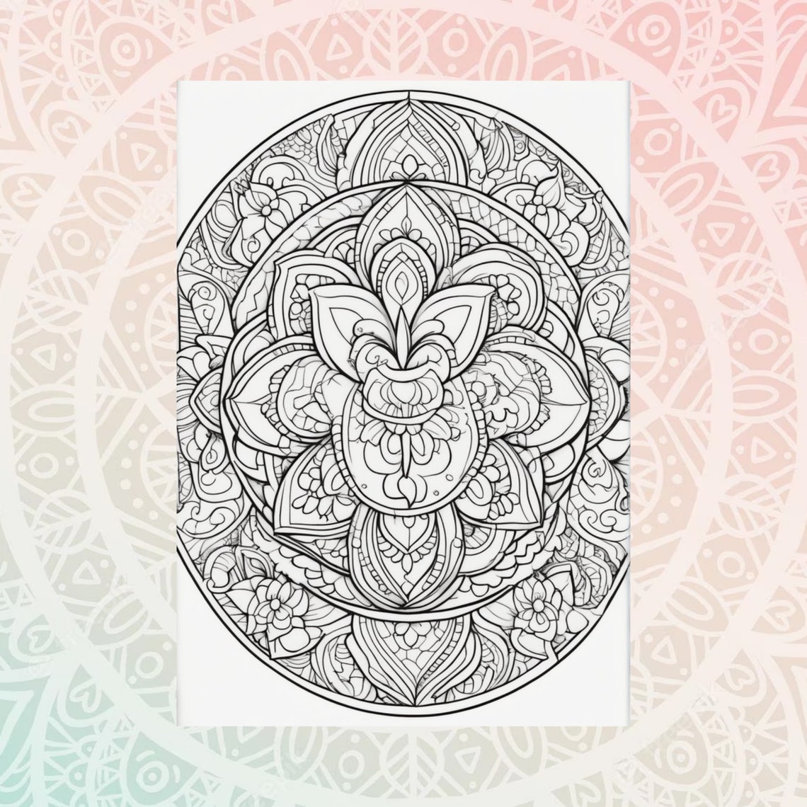 70 Mandala Coloring Pages Relax Coloring Book for Kids and - Etsy