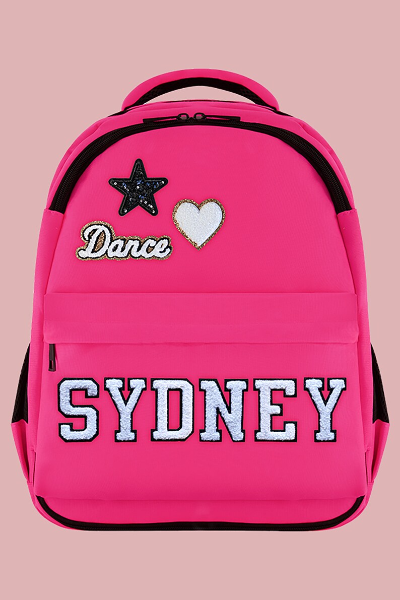 Custom Kids' Backpack, Chenille Patches, Personalized Backpack - Etsy
