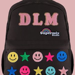 Custom Kids&#39; backpack, Chenille Patches, Personalized backpack