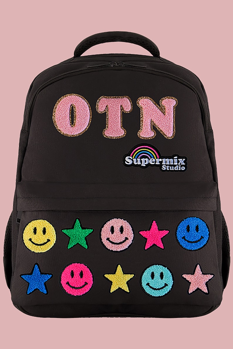 Custom Kids' Backpack, Chenille Patches, Personalized Backpack - Etsy