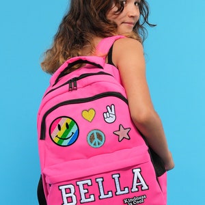 Custom Kids' backpack, Chenille Patches, Personalized backpack