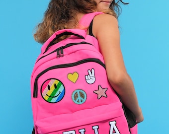 Custom Kids' backpack, Chenille Patches, Personalized backpack