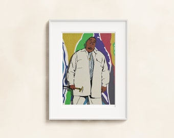 The Notorious B.I.G Biggie 90s Hip-Hop / Rap Full Colour Print A4/A3/A2,A1/Digital Poster Art