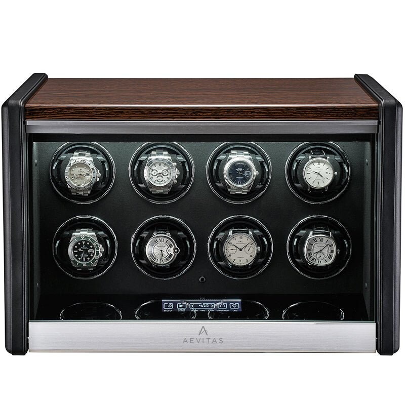 Buy Premium 8 Watch Winder in Dark Walnut Wood With Piano Lacquer by Aevitas Online in India Etsy