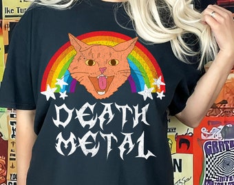 Funny Cartoon Death Metal Shirt | Grindcore Tshirt | Rock T-shirt | Gothic Tee | Meme | Punk | Silly | Dark Art | Pop | Music | Joke