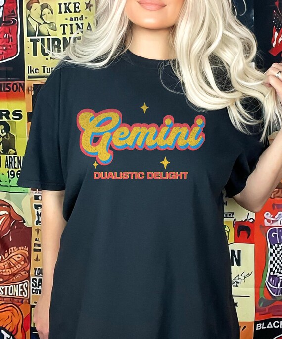 Retro Vintage 70s Gemini Zodiac Horoscope T Shirt Birthday Retro Vintage 70s Gemini Zodiac Horoscope T Shirt Birthday